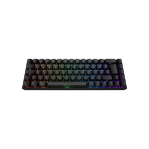 Deltaco DK440R 65% Wireless RGB Gaming Keyboard, Kailh Red Switches, N-Key Rollover, UK Layout, Front Lasered Keycaps, Up to 100h Battery Life, Black Gaming Keyboard